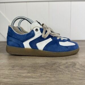 Verbenas Blue Suede Leather Sneakers Casual Comfort Shoes‎ Sz 39 Gum Sole
